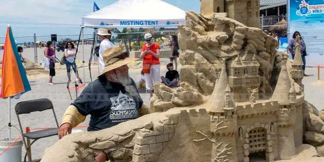 Atlantic City beach hosting sand sculpting world cup