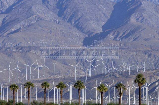 Remarkable Picture of Wind Generators San Gorgonio California