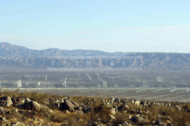 Picture of the Vast Farms of Wind Generators in San Gorgonio