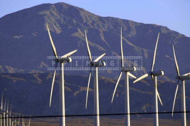 Image of Rows of Wind Generators San Gorgonio California