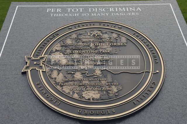 John Forbes Trail Marker, Ligonier Fort Museum