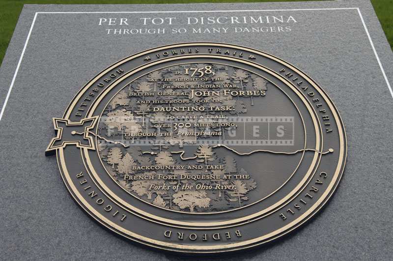 John Forbes Trail Marker, Ligonier Fort Museum