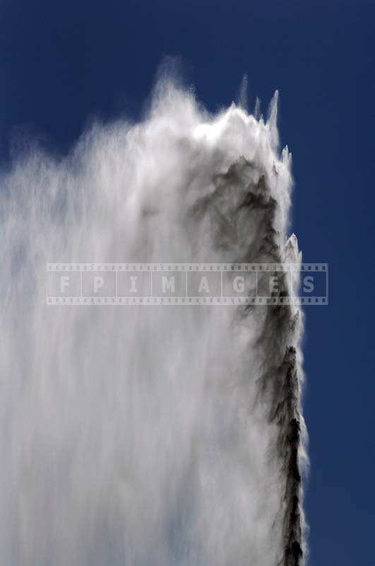 The Powerful Gush of Water from the Fountain