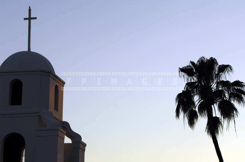 Church and a Palm Tree