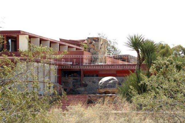 Detail of Frank L. Wirght home in the desert