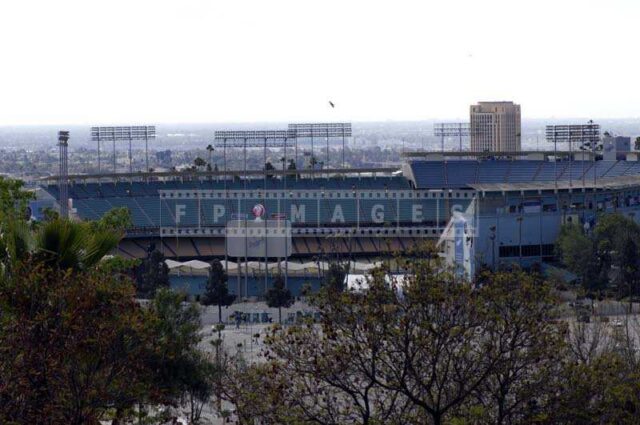 A Panoramic View of the Dodgers Stadium