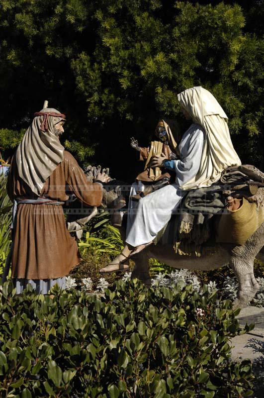 Scene of Jesus entering Jerusalem