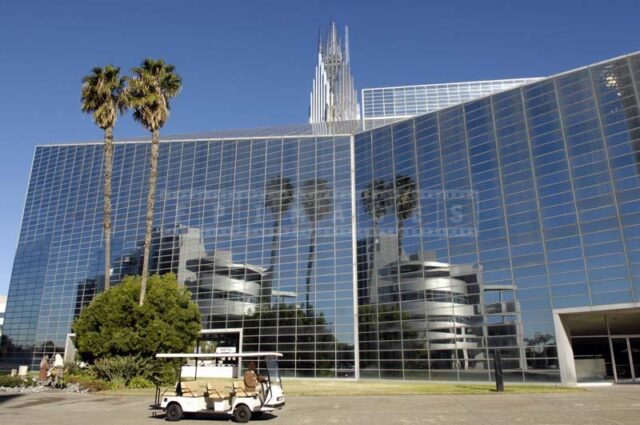 Surroundings Reflecting on the Building Wall