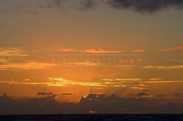 Sunrise sky at the beach Arena Gorda, Punta Cana