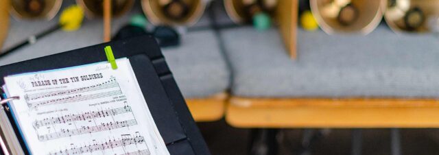 Parade of the tin soldiers musical notes at Halifax Citadel