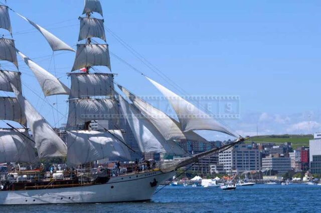 Full sails of barque Europa at Tall Ships Halifax 2009