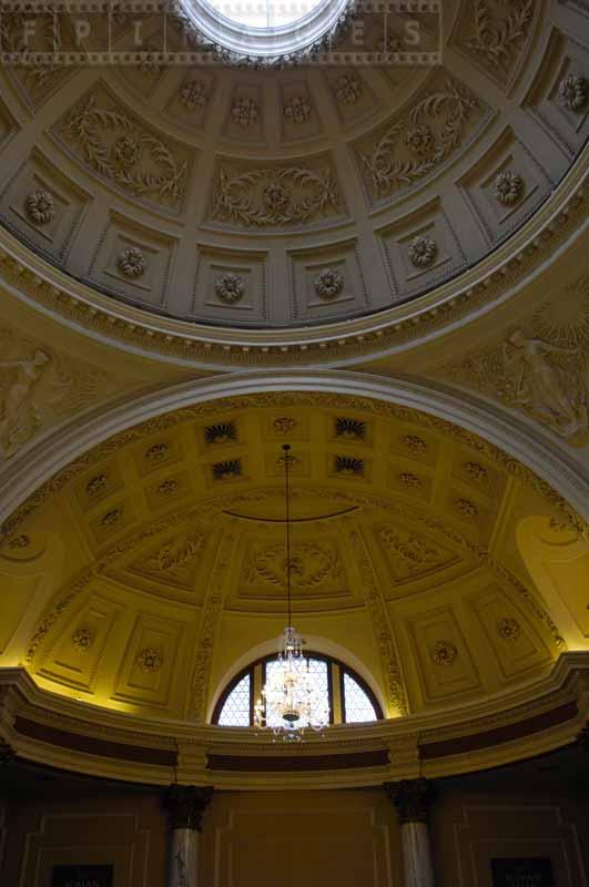 Ceiling detail of the Pump Room in Bath, UK.