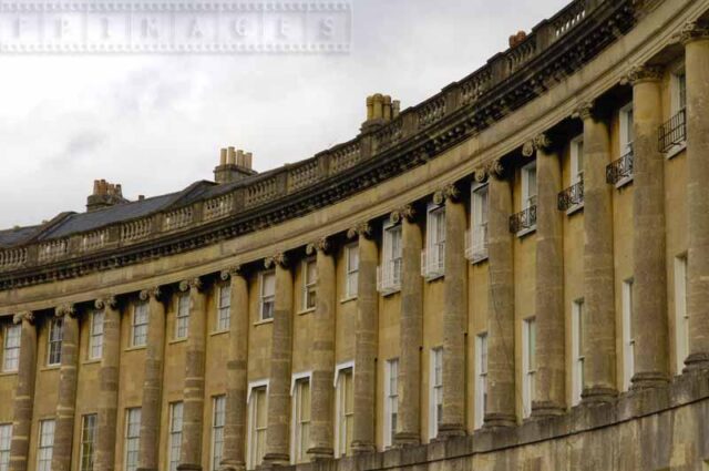 Rows of Columns at Royal Crescent