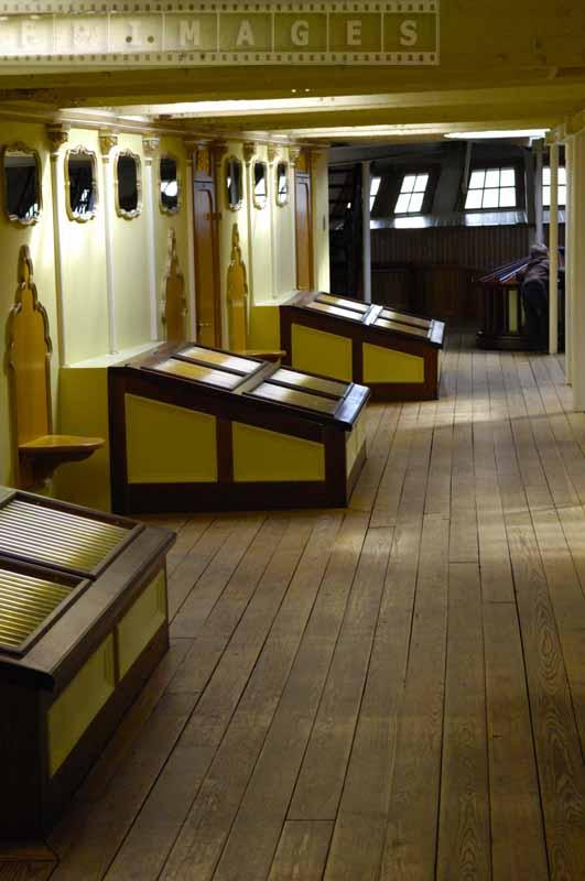 Second deck inside the ship