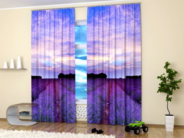 Travel images and landscape photography alternative use as a curtain