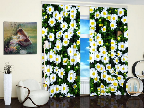 Busy scene full of beautiful daisy flowers, desktop backgrounds