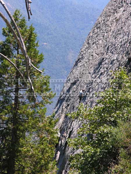 Sierra Nevada mountains, climber on the face of Moro Rock, things to do in California