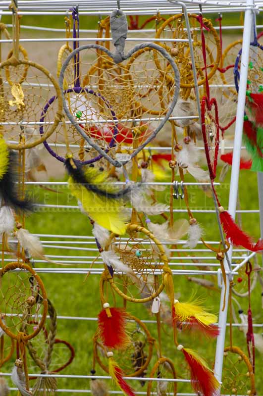 Powow souvenirs for sale - native indians dream catchers