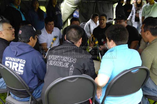 Native drum band - Eastern Eagle, Nova Scotia mi'kmaq