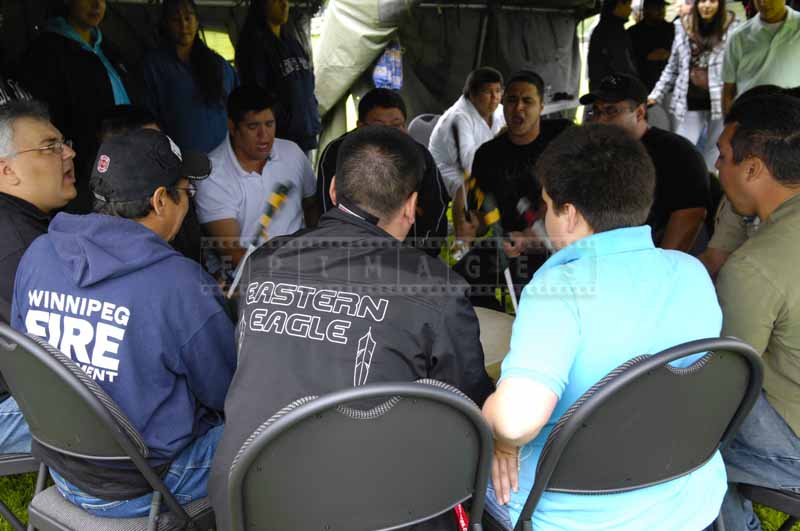 Native drum band - Eastern Eagle, Nova Scotia mi'kmaq