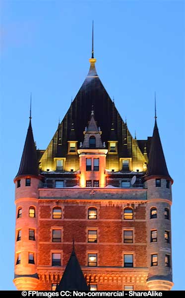 Chateau Frontenac, beautiful European architecture