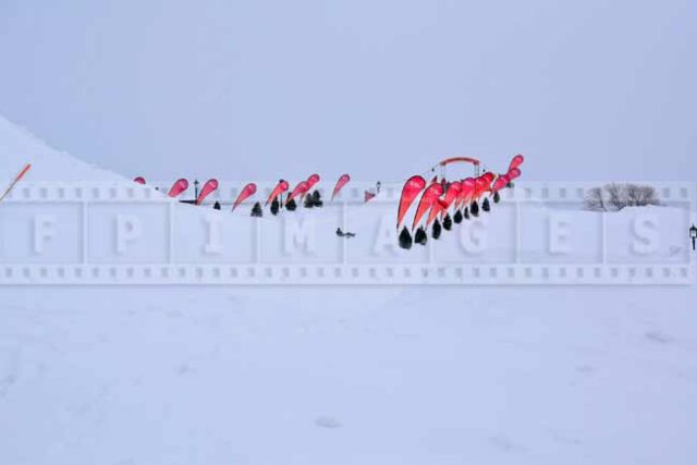 Lots of snow on the grounds and real winter weather.