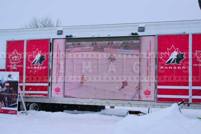Hockey Canada truck, celebrating 100 years