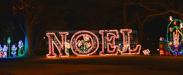 Beautiful xmas lights Noel sign