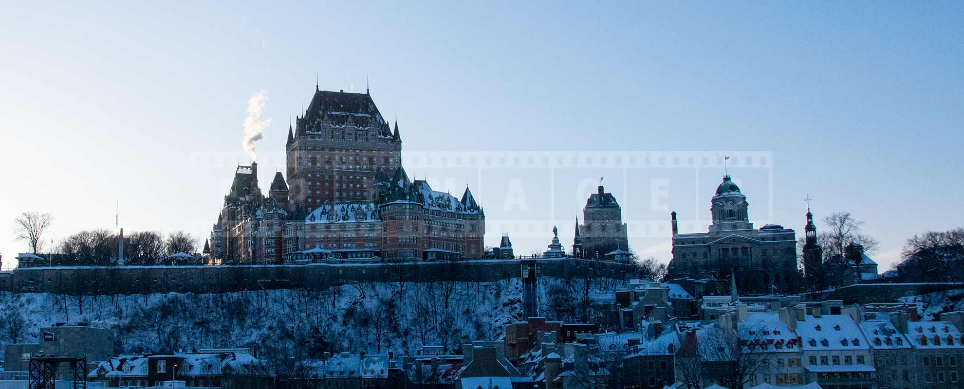 Chateau Frontenac seen from the Levis-Quebec ferry