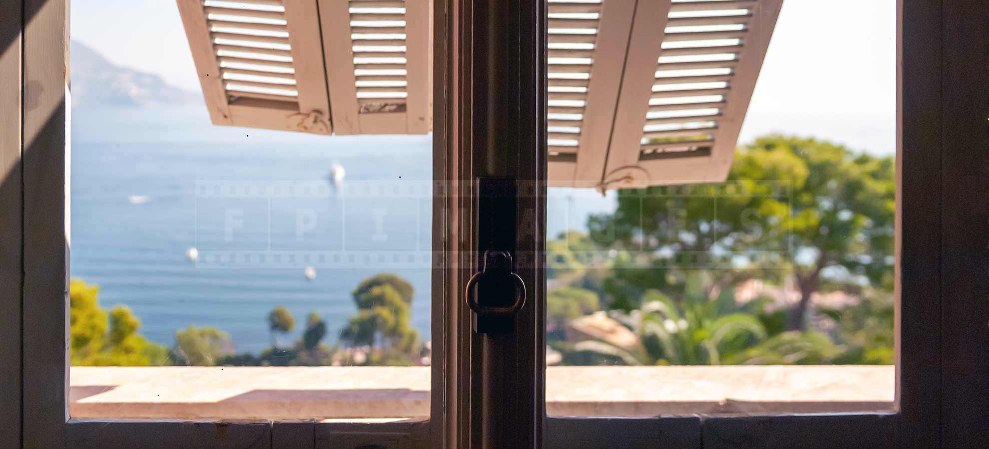 view of the sea from the second floor of the villa