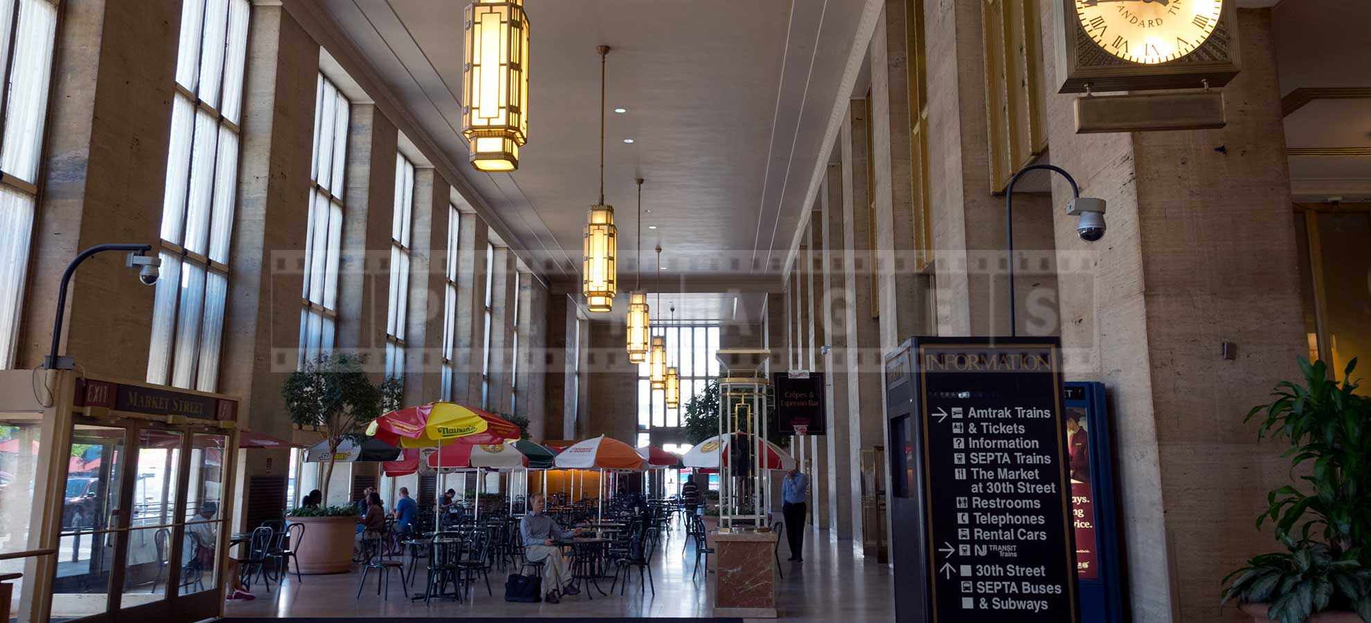 relaxing interiors of Philadelphia 30-th street station