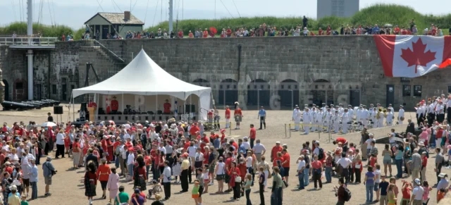 Canada day festivities at Halifax Citadel