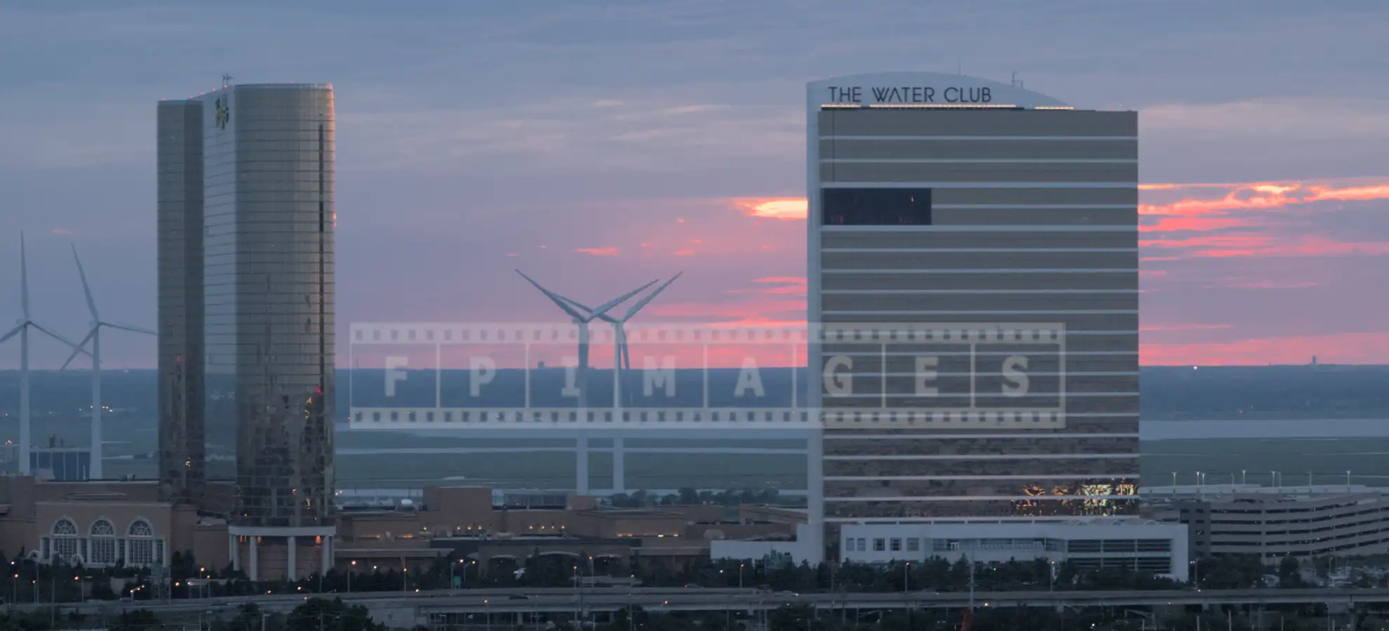 Borgata (left) and the Water Club Hotels and casinos in Atlantic City