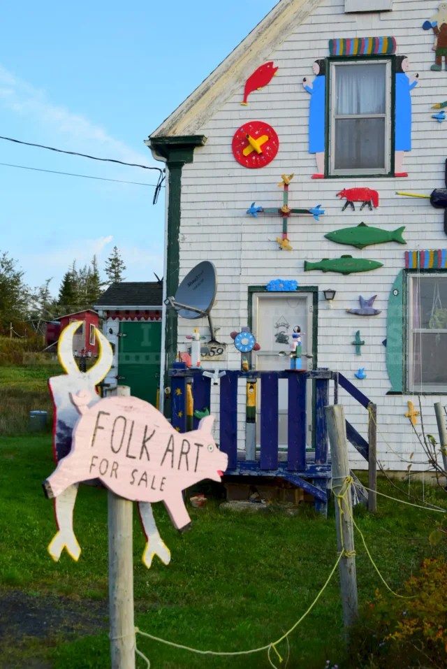 Folk art for sale sign, great gift ideas.