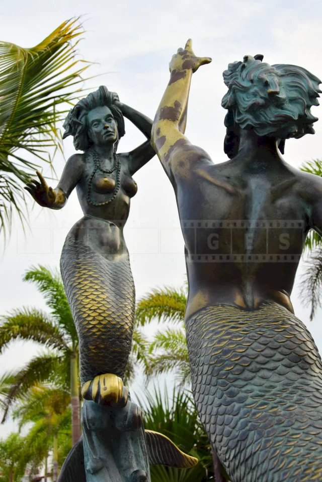 Mermaids sculpture