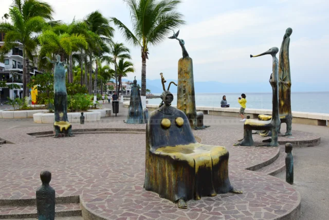 a group of abstract characters